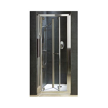 Drzwi prysznicowe Koo GEO 6 bifold 80 szko hartowane srebrny poysk