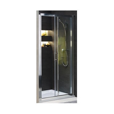 Drzwi prysznicowe Koo GEO 6 rozsuwane 100 cm szko hartowane PRISMATIC profil srebrny poysk