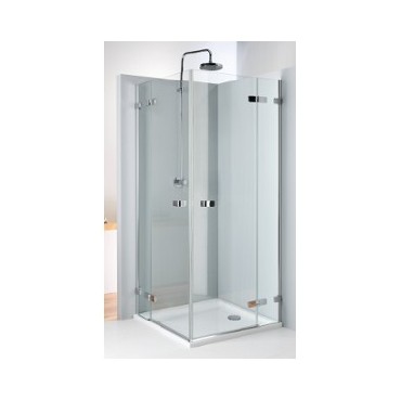 Kabina prysznicowa Koo NEXT kwadratowa 80x80cm szko hartowane chrom/srebrny poysk Reflex