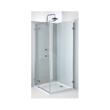 cianka prysznicowa Koo NEXT boczna 100 cm z relingiem szko hartowane chrom/srebrny poysk Reflex